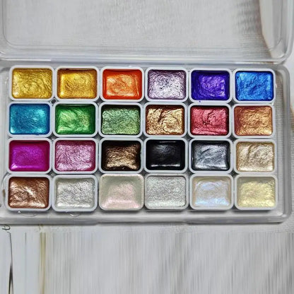 PearlShine - 24 Colors Watercolor Set